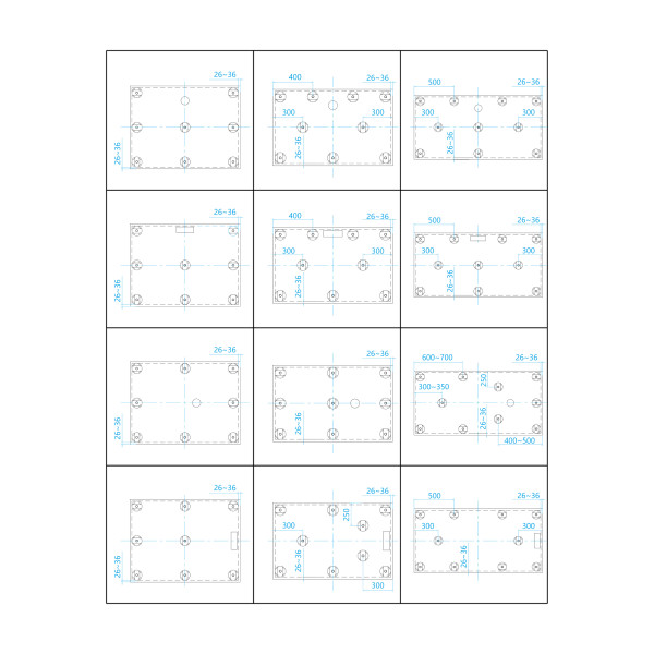 Ножки для поддона RGW N-01 (08) (03230108-31) Ножки для поддона RGW N-01 (08) (03230108-31)
