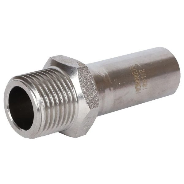 Вставка резьбовая 18х1/2"В Rommer из нержавеющей стали (пресс) (RSS-0023-001812) Вставка резьбовая 18х1/2"В Rommer из нержавеющей стали (пресс) (RSS-0023-001812)