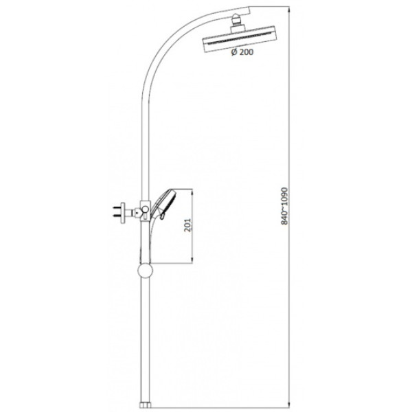 Гарнитур душевой SMARTsant Смарт-Прайм (SM1107AA)