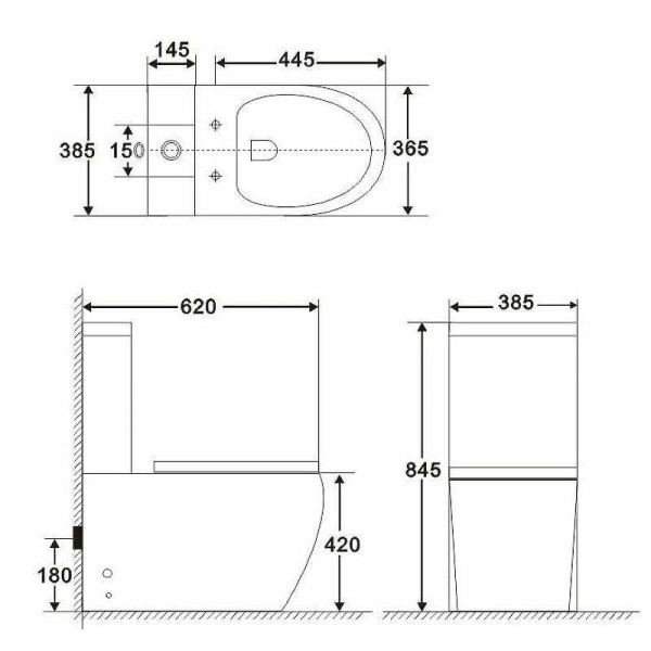 Чаша унитаза BelBagno Amanda белая (BB051CPR)