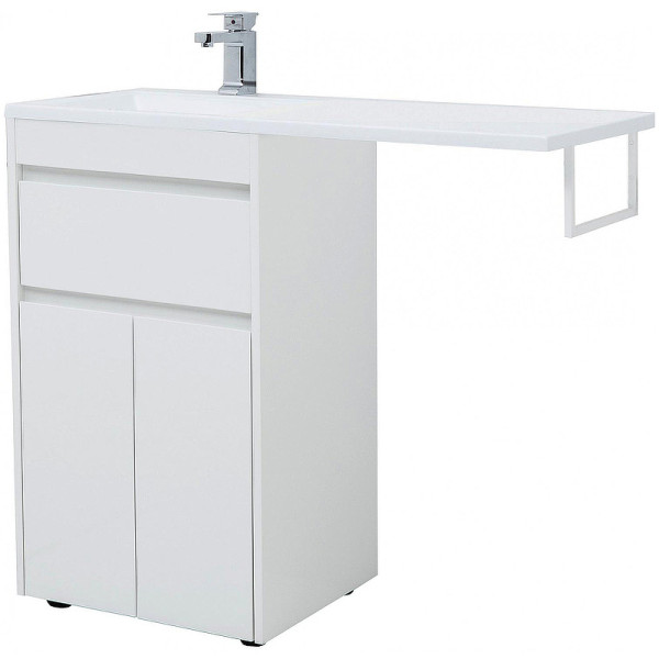 Тумба напольная Aquanet Токио 48 белый (напольная, 1 ящик, 2 дверцы) (00237744)