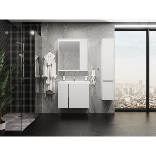 Шкаф зеркальный Aquaton Стоун 80 (1A228302SX010)