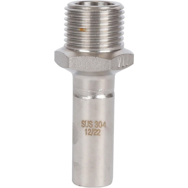 Вставка резьбовая 15х1/2"Н Rommer из нержавеющей стали (пресс) (RSS-0024-001512) Вставка резьбовая 15х1/2"Н Rommer из нержавеющей стали (пресс) (RSS-0024-001512)