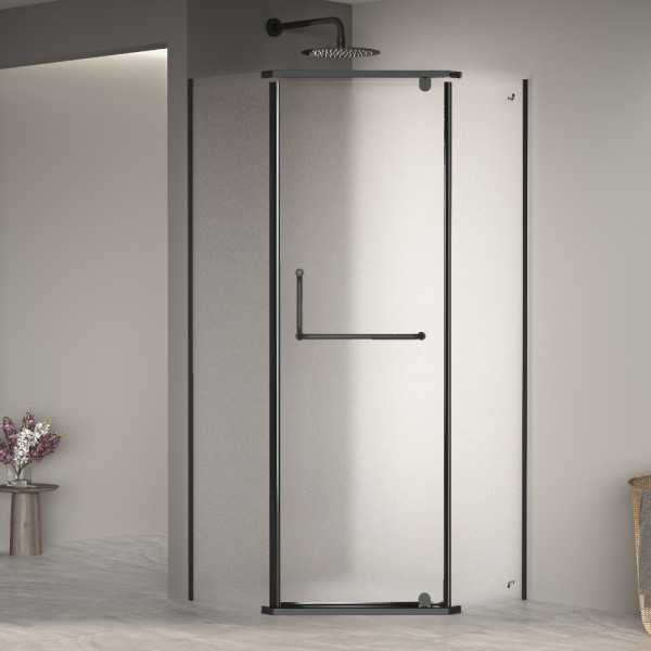 Душевой уголок RGW Passage 120x120 стекло матовое, профиль черный (35088122-24)