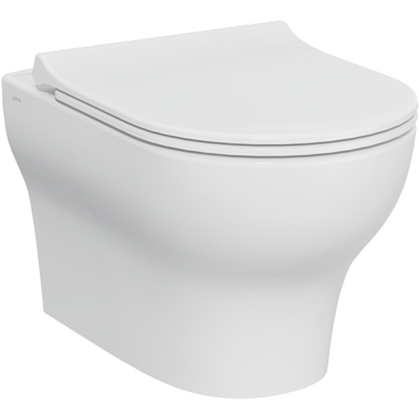 Комплект инсталляция с унитазом Vitra Zentrum Round с клавишей смыва, с сиденьем с soft-close (9879B003-7200) Комплект инсталляция с унитазом Vitra Zentrum Round с клавишей смыва, с сиденьем с soft-close (9879B003-7200)