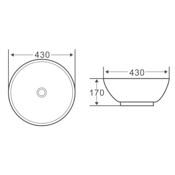 Раковина накладная Iddis 43x43 белая (BB1077)