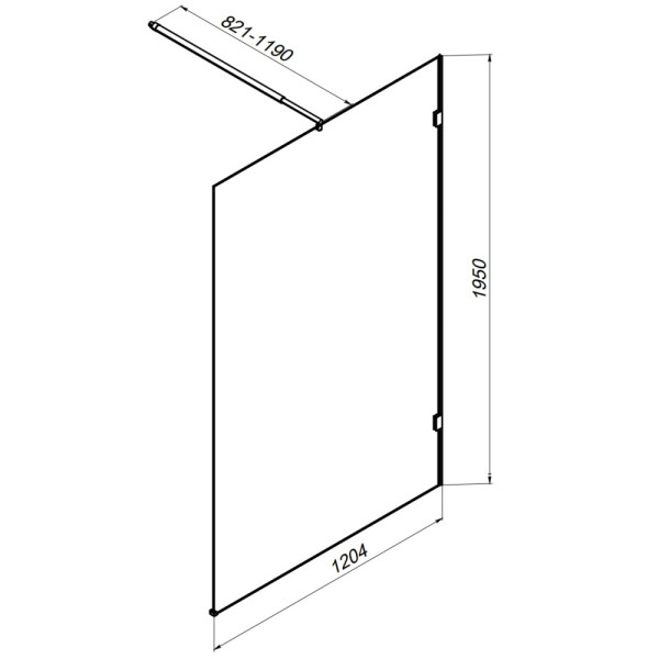 Душевое ограждение AM.PM X-Joy 120x195 стекло прозрачное, профиль хром (W94UWI-120-F1-MTE) Душевое ограждение AM.PM X-Joy 120x195 стекло прозрачное, профиль хром (W94UWI-120-F1-MTE)