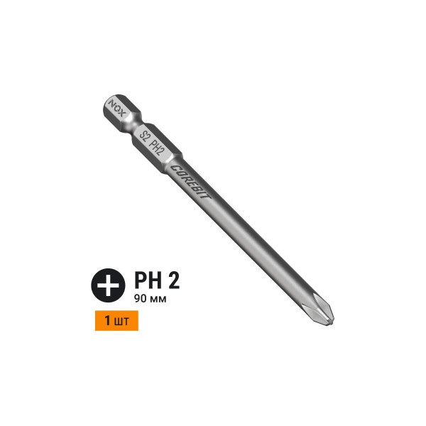 Бита Nox E6,3 Ph2-90, 1 шт карта COREBIT (335290-1) Бита Nox E6,3 Ph2-90, 1 шт карта COREBIT (335290-1)