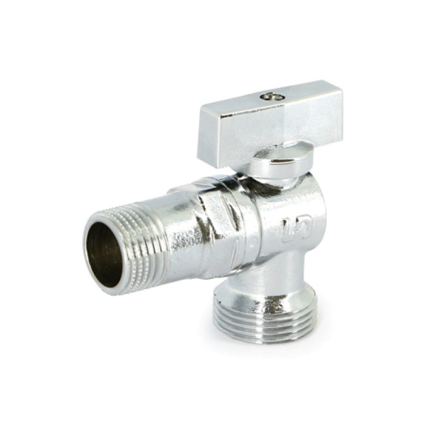 Кран угловой 1/2"х3/4" НН шаровый Uni-Fitt (рукоятка пластик) 187Z2300