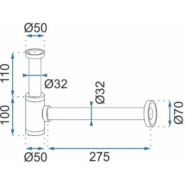 Сифон для раковины клапан клик-клак REA Copper mat медь матовая (REA-A5699) Сифон для раковины клапан клик-клак REA Copper mat медь матовая (REA-A5699)