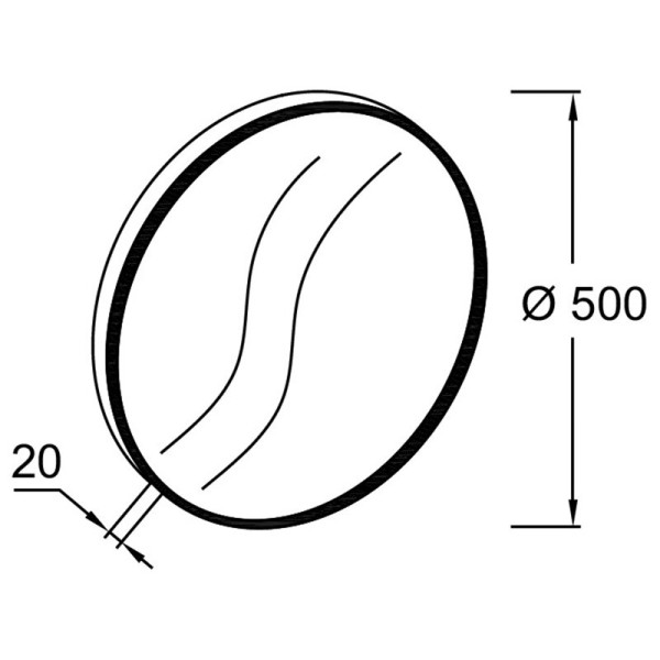 Зеркало Jacob Delafon Odeon Rive Gauche 50 см золото (EB1176-GLD)