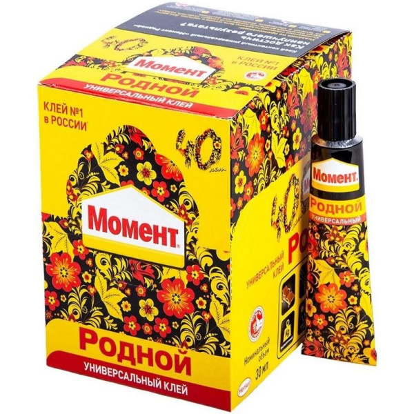 Клей контактный Момент Родной 30 мл. (шоу-бокс) (2580250)