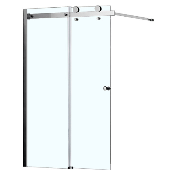 Душевая шторка на ванну Azario Carleon 100х150 стекло прозрачное, профиль хром (AZ-NKB6121 1000)