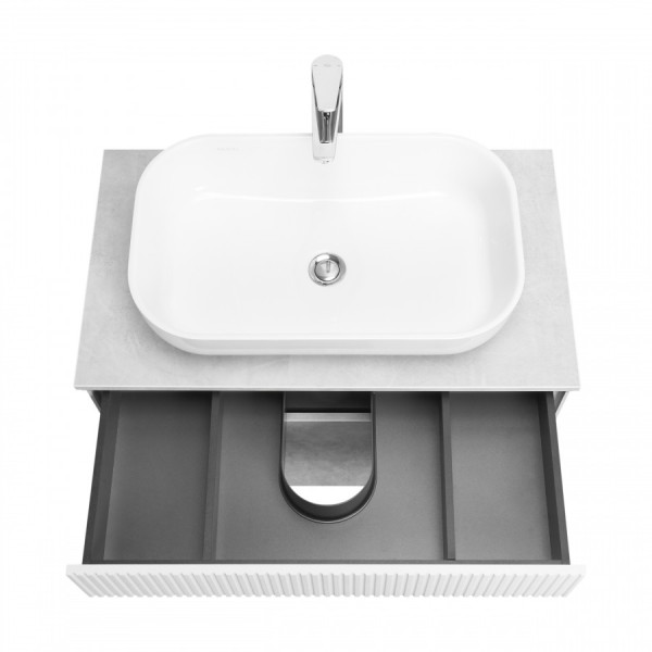 Тумба подвесная Aquaton Марбл 460x800x530 белый, слэйт (1.A276.2.01M.H4C.0) Тумба подвесная Aquaton Марбл 460x800x530 белый, слэйт (1.A276.2.01M.H4C.0)