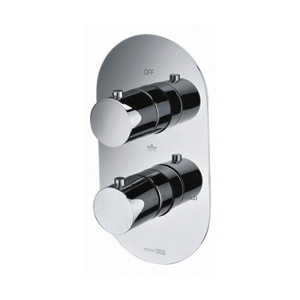 Смеситель для ванны и душа WasserKRAFT с термостатом хром (4844 Thermo)