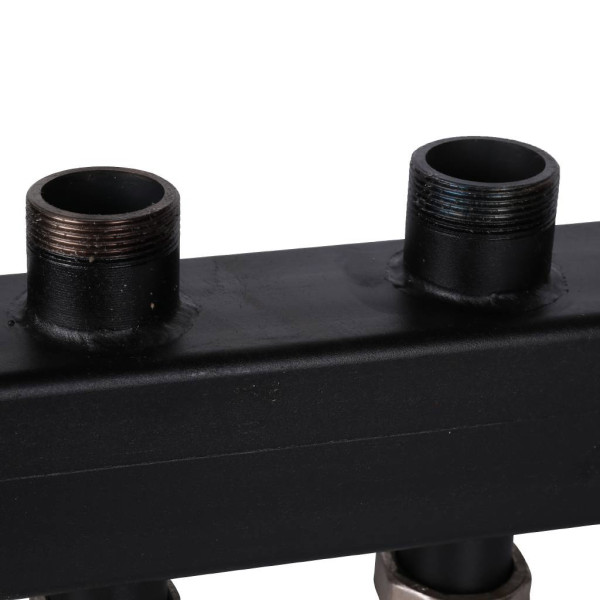 Коллектор распределительный Rommer 1 1/2" на 4 контура (сталь, до 85 кВт) (RDG-0017-004004) Коллектор распределительный Rommer 1 1/2" на 4 контура (сталь, до 85 кВт) (RDG-0017-004004)