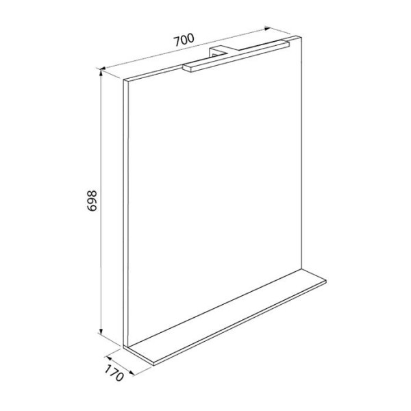 Зеркало с подсветкой Iddis Custo 700x70 (CUS70W0i98)