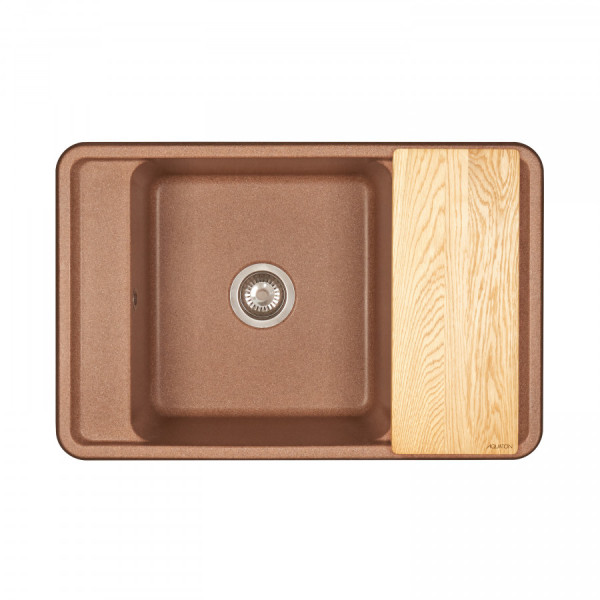 Мойка для кухни врезная Aquaton Беллис 510x780x250 терракот (1.A725.0.32B.S27.0) Мойка для кухни врезная Aquaton Беллис 510x780x250 терракот (1.A725.0.32B.S27.0)