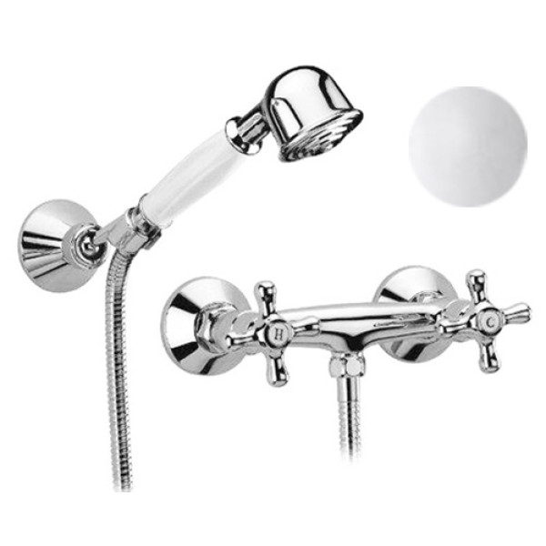 Смеситель для душа Cezares Retro белый (RETRO-C-D-BLC) Смеситель для душа Cezares Retro белый (RETRO-C-D-BLC)