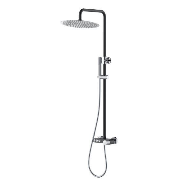 Душевая система Stick black Touch chrome B черный (128-BCR.2)