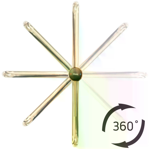 Смеситель для раковины Rea Lugano золото матовое (REA-B4420)