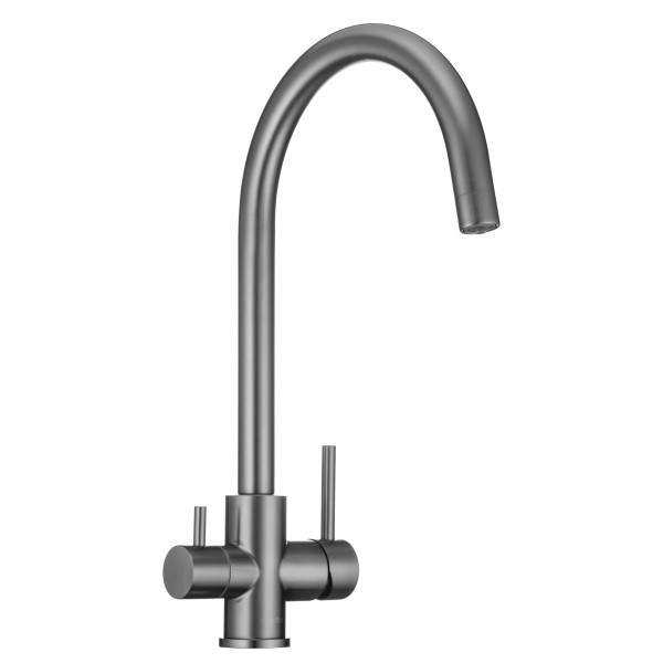 Смеситель для кухни Swedbe Selene Plus с каналом для фильтрованной воды серый (8051GT)