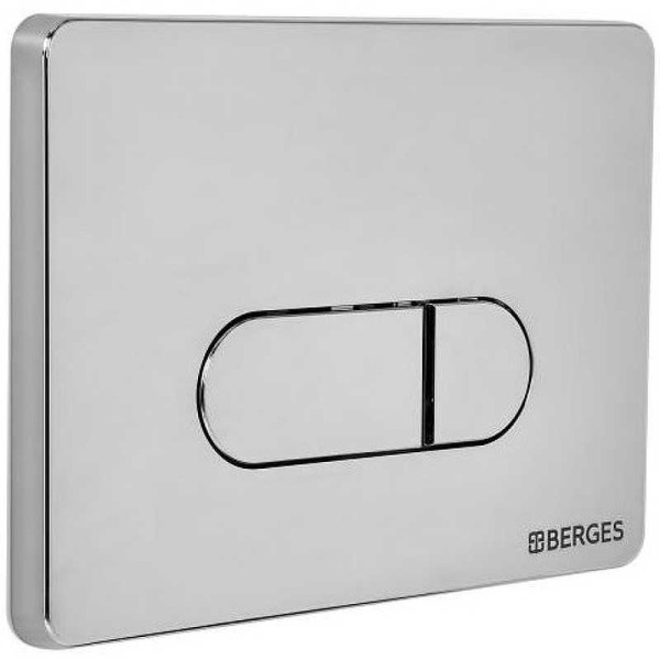 Инсталляция для подвесного унитаза Berges NOVUM D3 с клавишей (040233) хром глянец Инсталляция для подвесного унитаза Berges NOVUM D3 с клавишей (040233) хром глянец