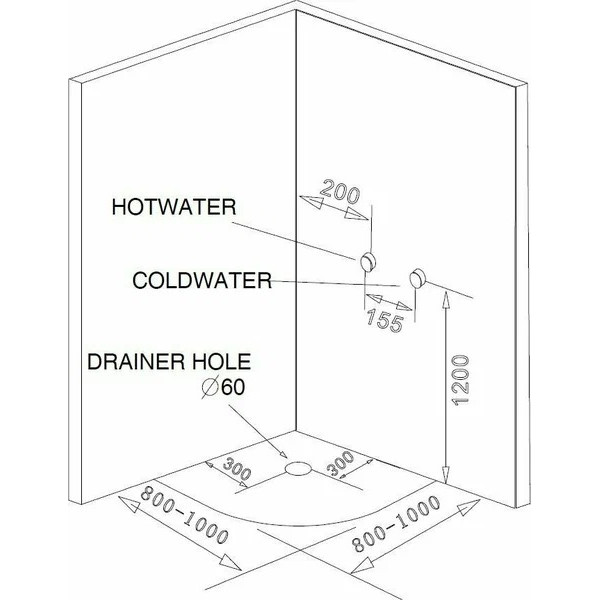 Душевая кабина Loranto Sunway 90x90 стекло тонированное, профиль хром (CS-6690 G, 90*90*215)