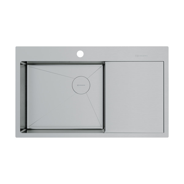 Мойка для кухни врезная Omoikiri Akisame 86-L Side-IN нерж. сталь/нержавеющая сталь (4997031)