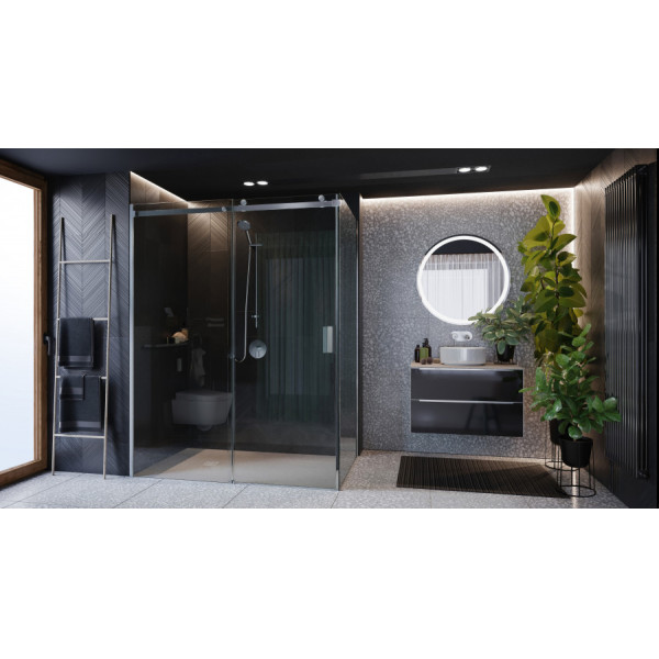 Душевая дверь Roca Area 120x200  L стекло прозрачное, профиль хром (7.MP05.L.201.2M)