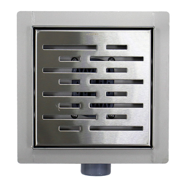 Трап горизонтальный Azario 360° 150x150 хром (AZZ3150)