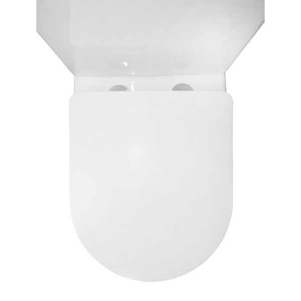 Унитаз напольный Azario Flin с сиденьем с микролифтом белый (AZ-1363C)