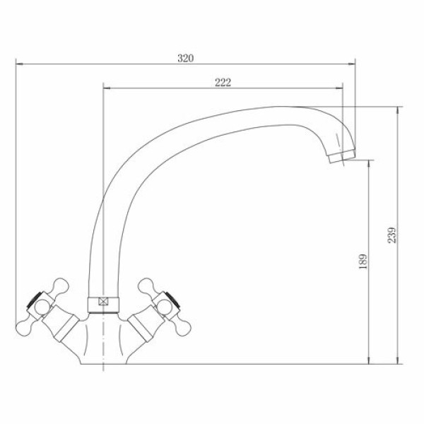 Смеситель для кухни Fashun хром (A4219) Смеситель для кухни Fashun хром (A4219)