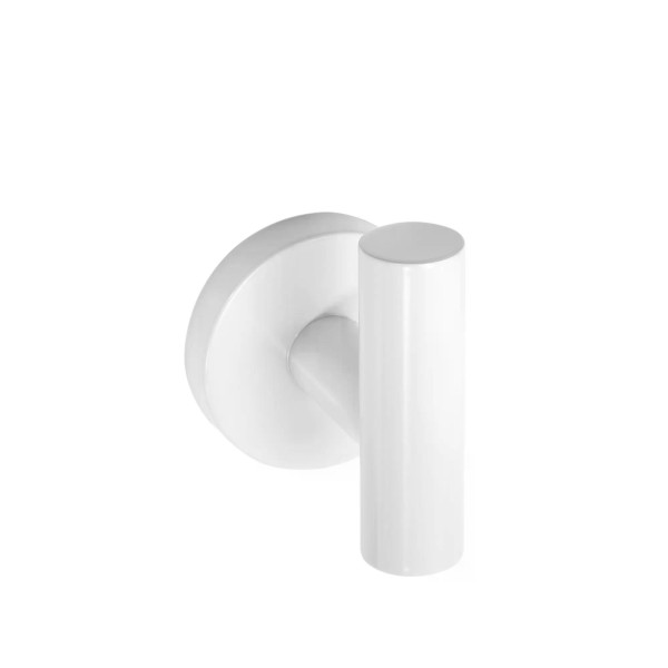 Крючок одинарный Rea 322230B White белый (REA-77020)