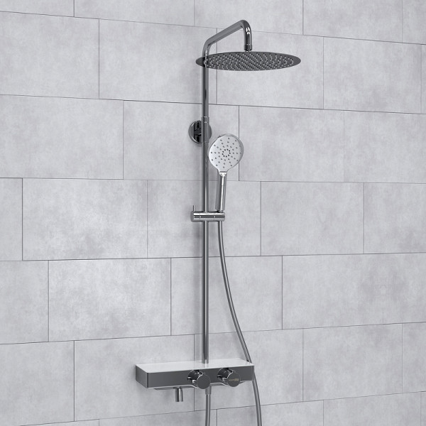 Душевая система WasserKRAFT хром (A113.116.127.CH Thermo)