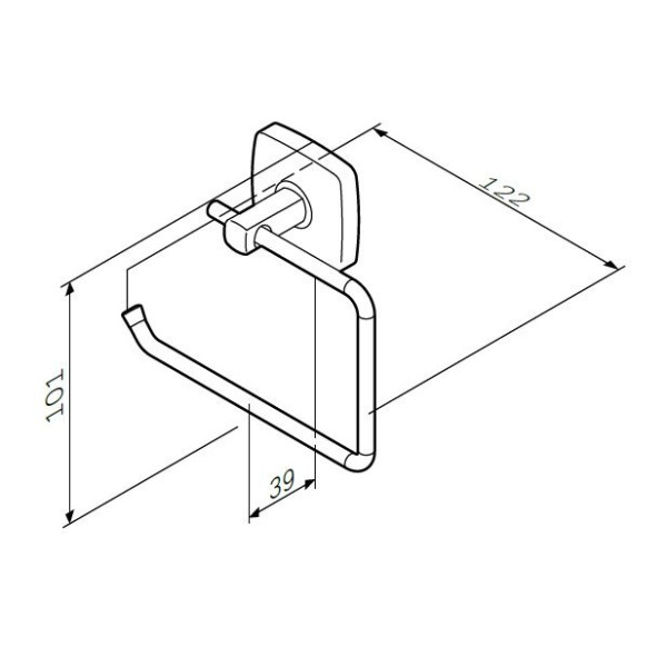 Держатель для туалетной бумаги АМ.PM  Gem (A9034100)