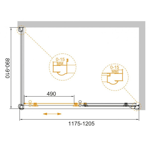 Душевой уголок Cezares Giubileo 120x90x195 стекло с узором, профиль бронза (GIUBILEO-AH-1-120/90-SCORREVOLE-CP-Br) Душевой уголок Cezares Giubileo 120x90x195 стекло с узором, профиль бронза (GIUBILEO-AH-1-120/90-SCORREVOLE-CP-Br)