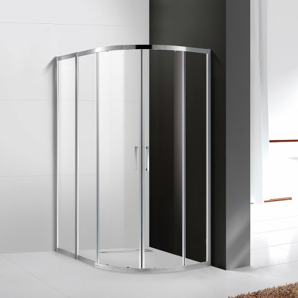 Душевой уголок Cezares Molveno 120x90x195 стекло прозрачное, профиль хром (MOLVENO-RH-2-120/90-C-Cr-IV)