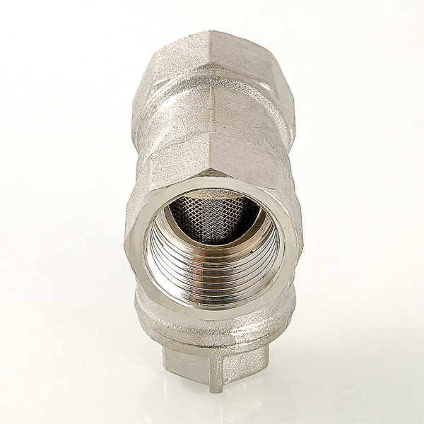 Фильтр прямой 3/4" ВВ мини 300 мкр. Valtec никель (VT.385.N.05)