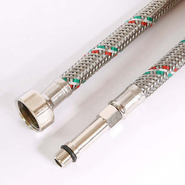 Подводка гибкая для смесителя Uni-Fitt 400 мм (1/2"*МL10х1 удл. штуцер DN 8 оплётка из нерж. стали (503S2804) Подводка гибкая для смесителя Uni-Fitt 400 мм (1/2"*МL10х1 удл. штуцер DN 8 оплётка из нерж. стали (503S2804)