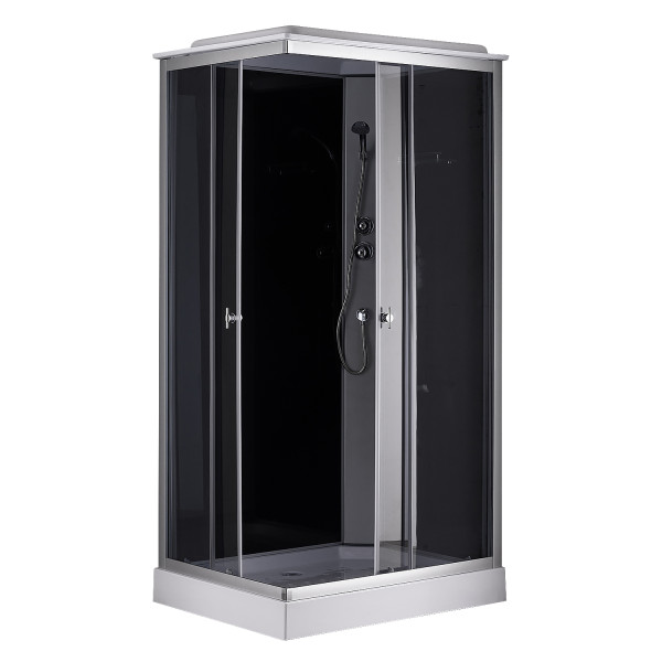 Душевая кабина Loranto 80x100x215 стекло матовое, профиль сатин (CS-5180-13R G)