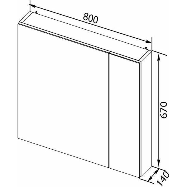 Зеркало-шкаф Aquanet Порто 80x67 белый (00195728) Зеркало-шкаф Aquanet Порто 80x67 белый (00195728)