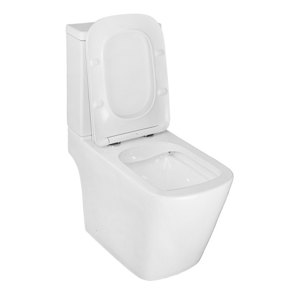 Унитаз напольный Azario Ferra 365x650x785 с сиденьем с микролифтом белый (AZ-1015)