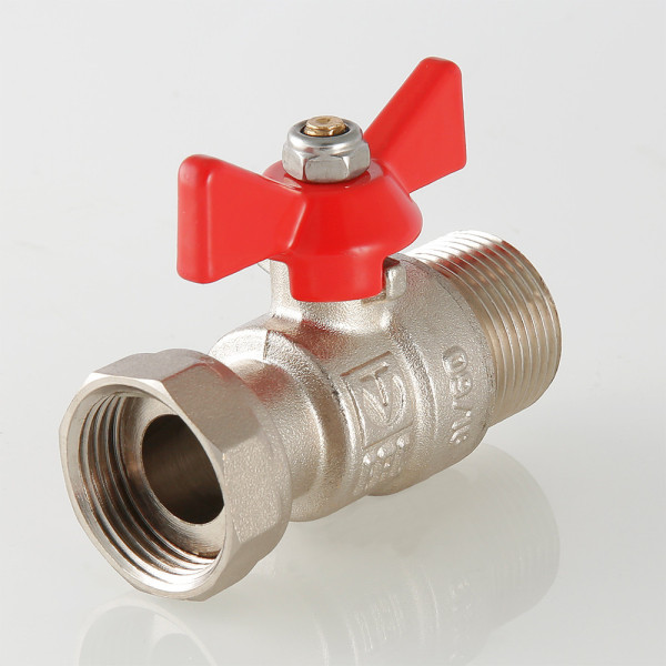 Кран 1/2" ВН шаровый с накидной гайкой Valtec (красная бабочка) VT.260.N.0404 Кран 1/2" ВН шаровый с накидной гайкой Valtec (красная бабочка) VT.260.N.0404