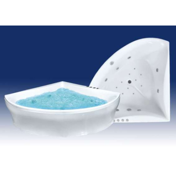 Ванна гидромассажная и аэромассажная Bach Деметра 150х150 система 4А (г/м 6 форсунок, спинной массаж 4 форсунки, аэро массаж 10 форсунок)