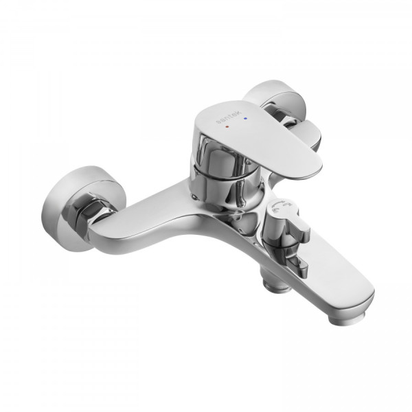 Смеситель для ванны и душа Santek Форт хром с душевым гарнитуром (WH5A1004C001) Смеситель для ванны и душа Santek Форт хром с душевым гарнитуром (WH5A1004C001)