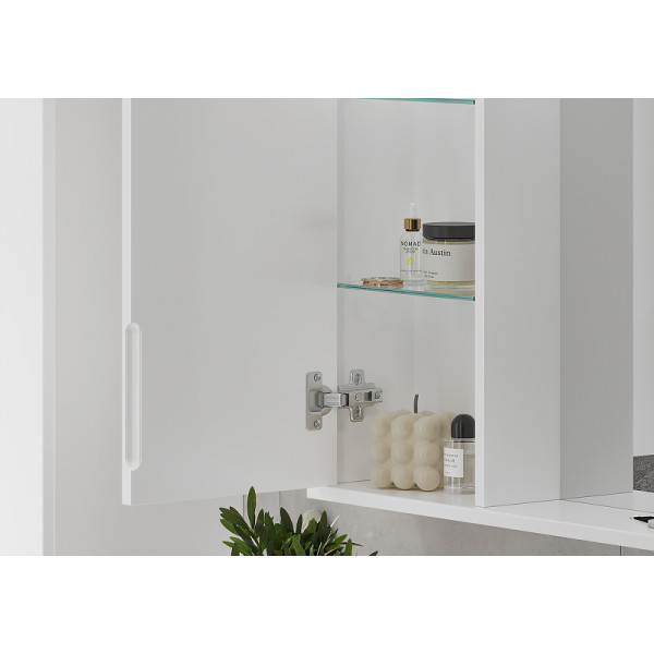 Шкаф зеркальный Volna Lake 800x700 белый (zsLAKE80.L-01)