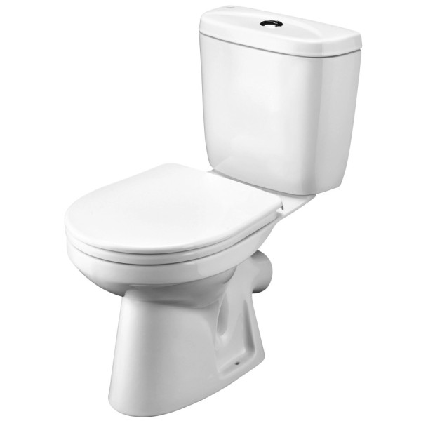 Унитаз-компакт Santek Анимо арматура эконом: 1-реж. с сиденьем полипропилен белый (1WH110032)
