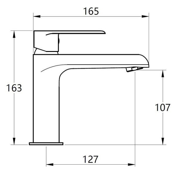 Смеситель для раковины Voda Fairway хром (FY26)