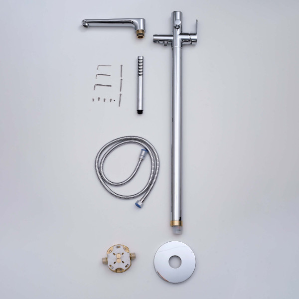 Смеситель напольный Aquatek Ника хром (AQ1845CR)